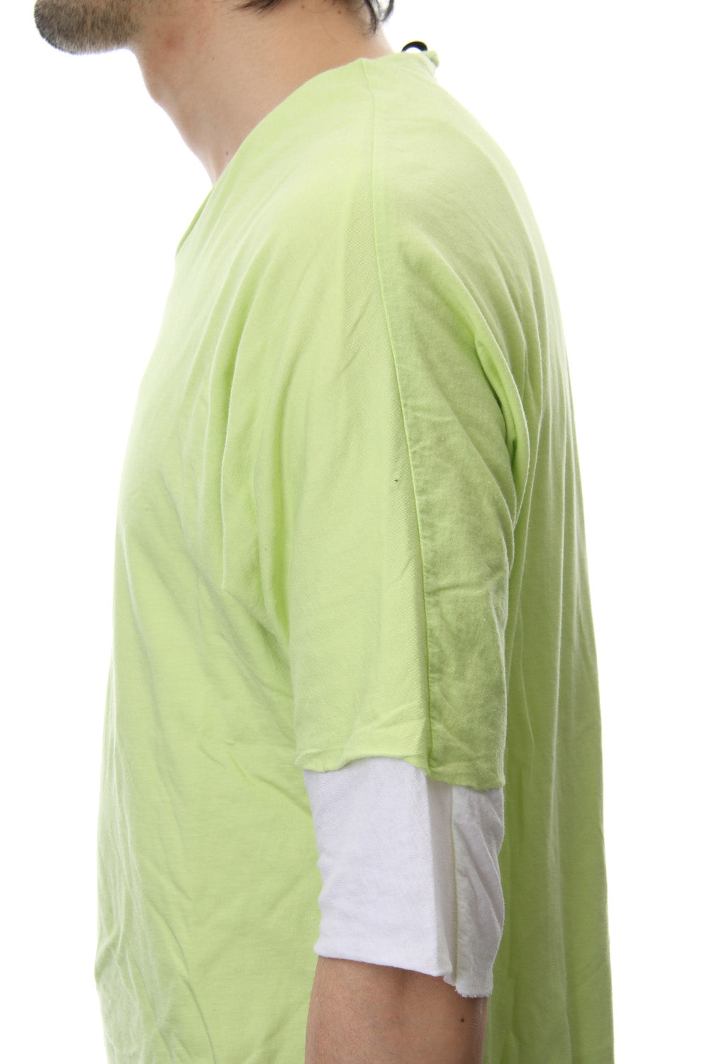 DOUBLE DOLMAN T-SHIRT Acid Yellow