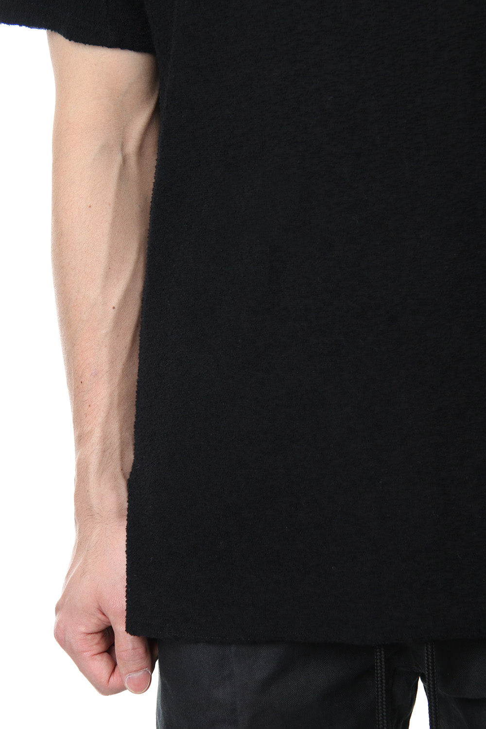 CROSS NECK T-SHIRT Black