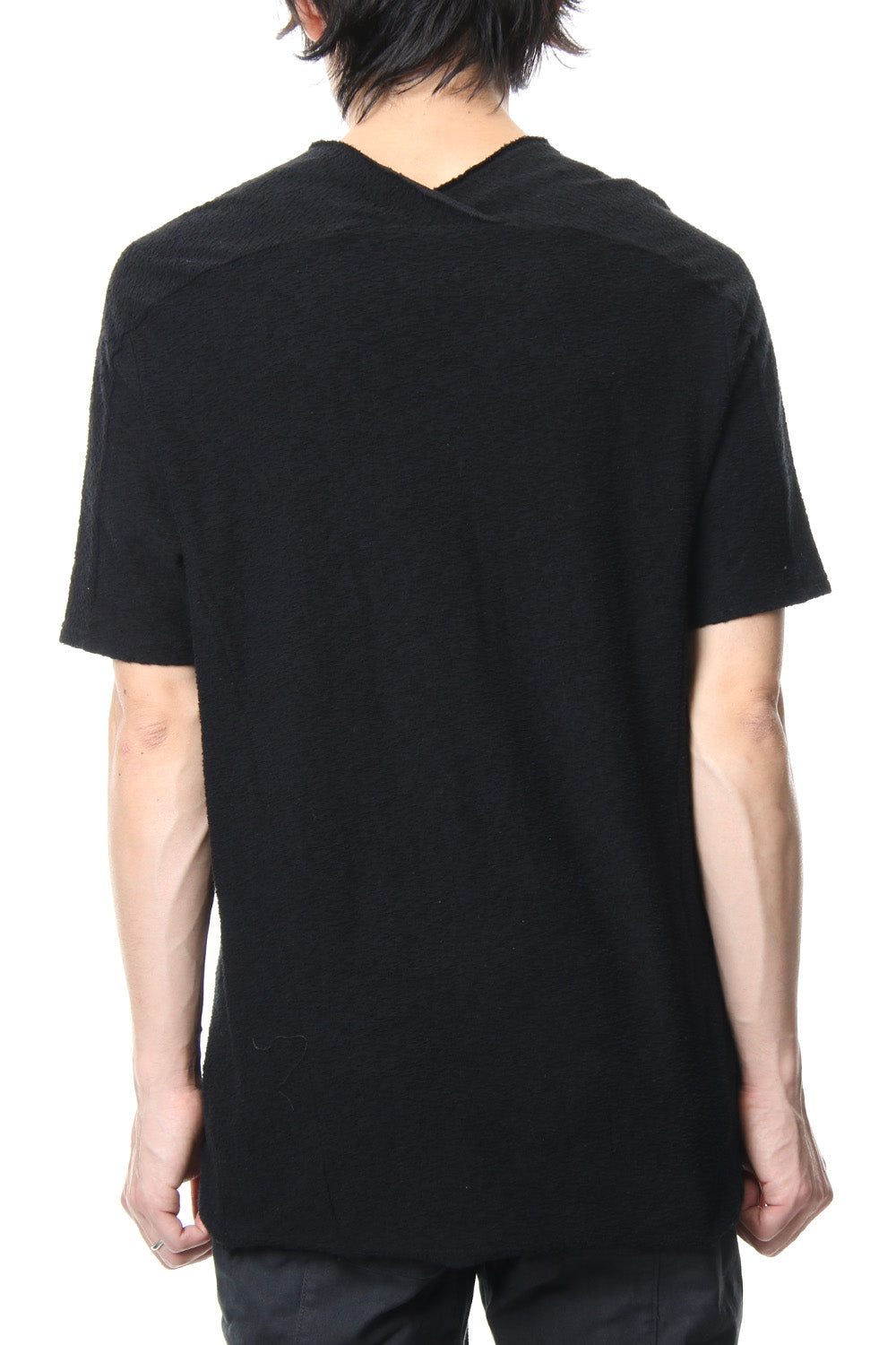 CROSS NECK T-SHIRT Black