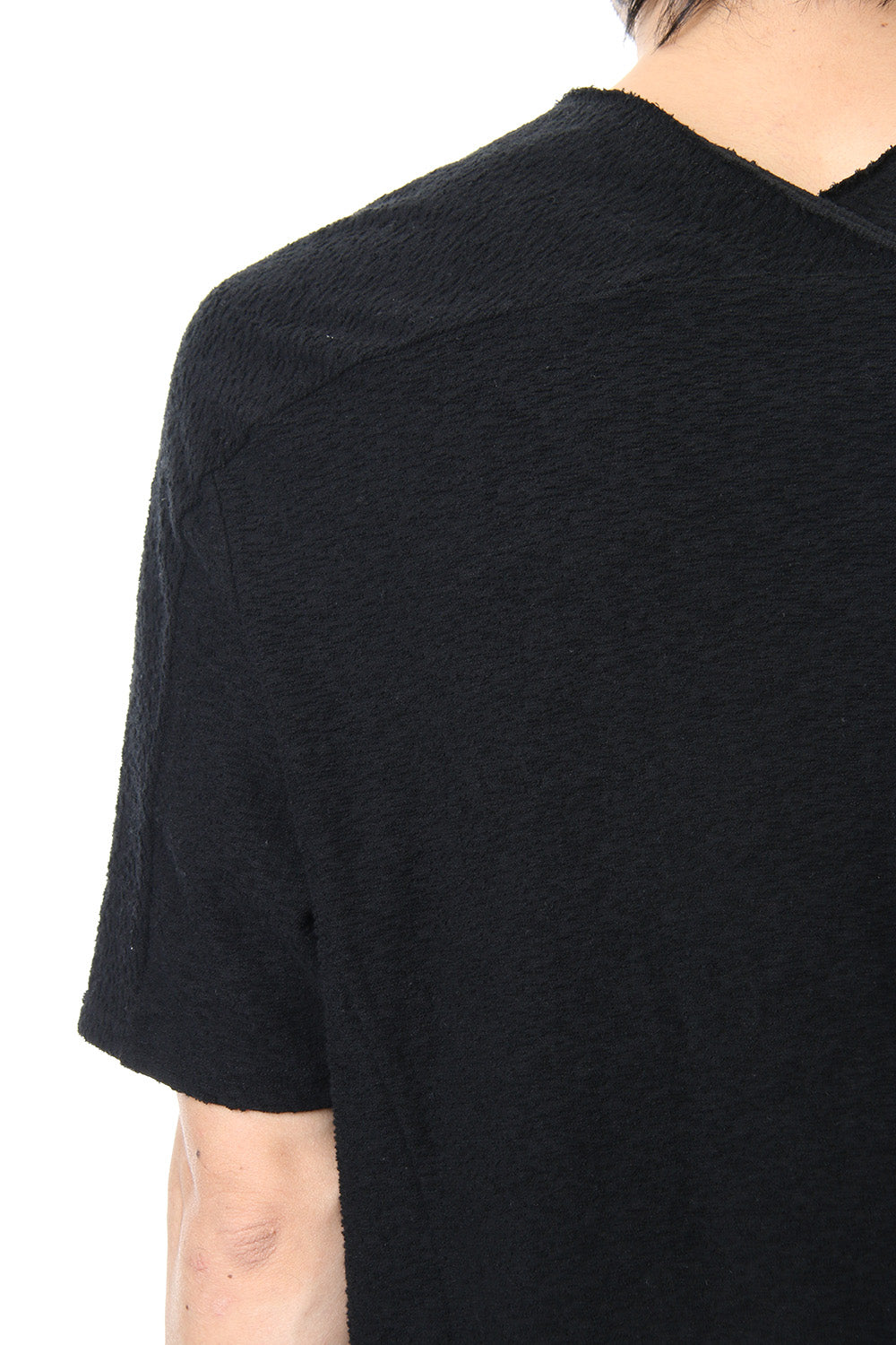 CROSS NECK T-SHIRT Black