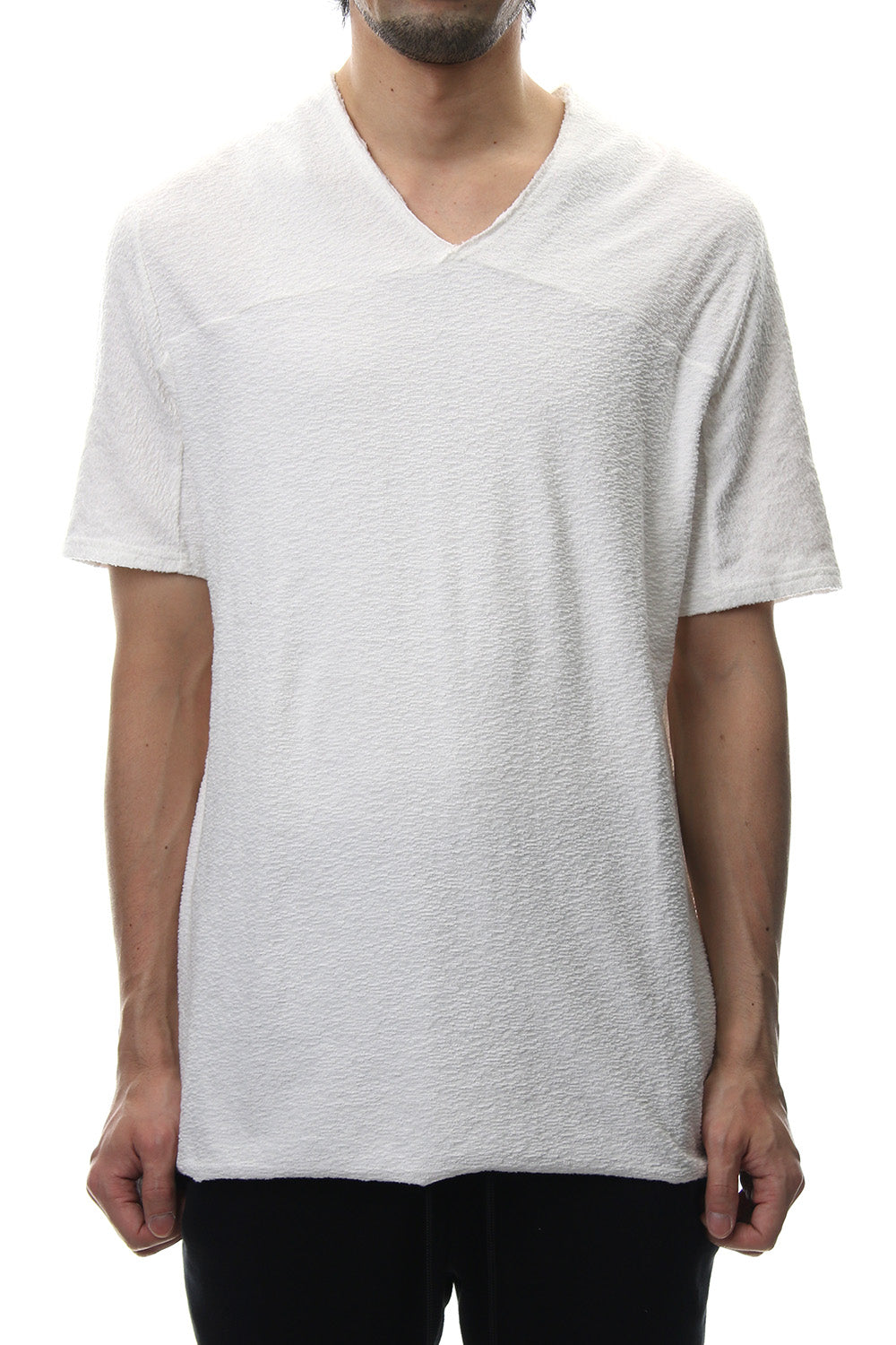 CROSS NECK T-SHIRT White