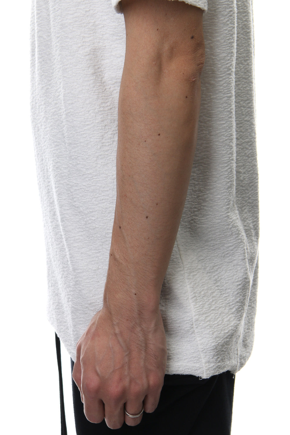 CROSS NECK T-SHIRT White