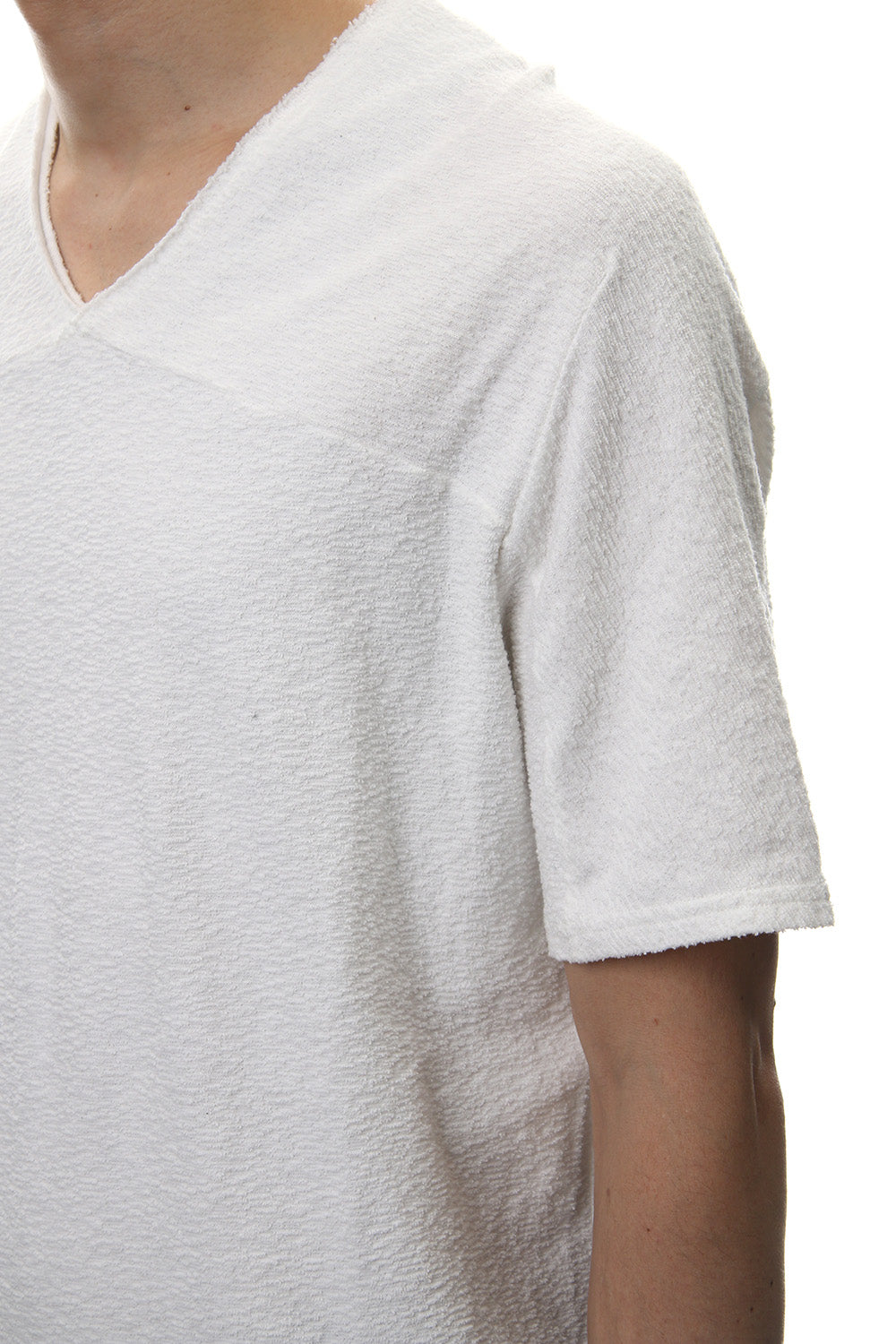 CROSS NECK T-SHIRT White