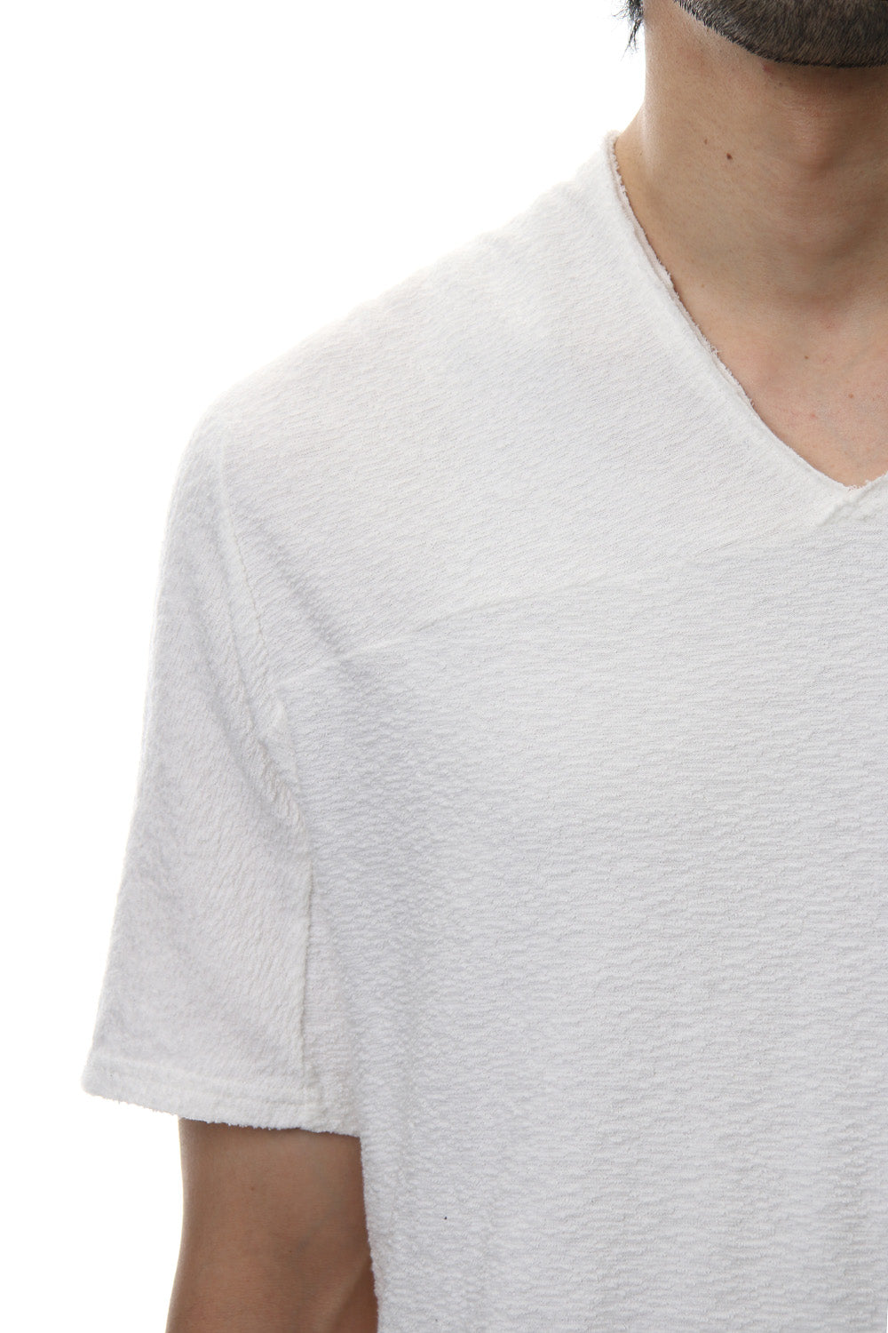 CROSS NECK T-SHIRT White