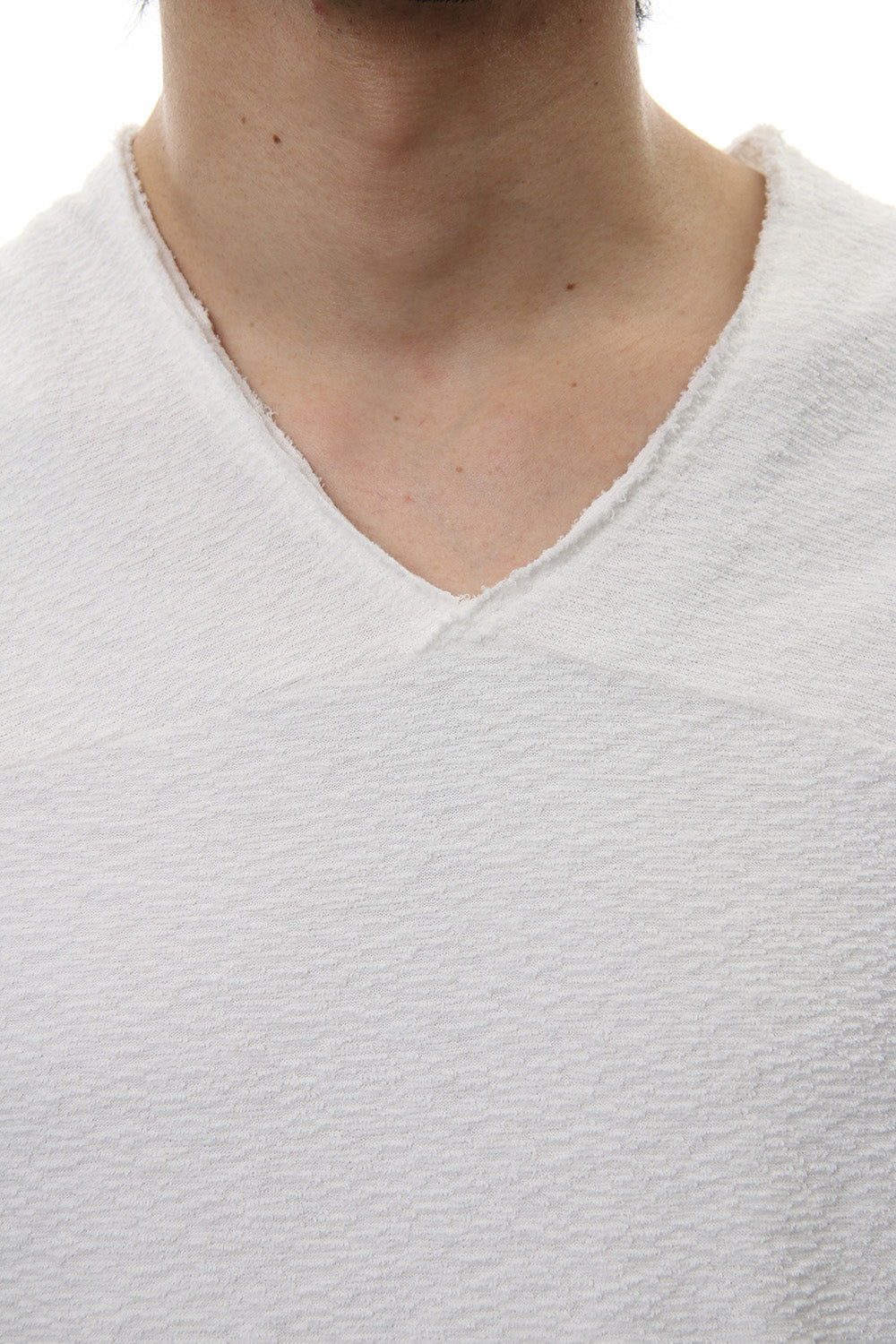 CROSS NECK T-SHIRT White