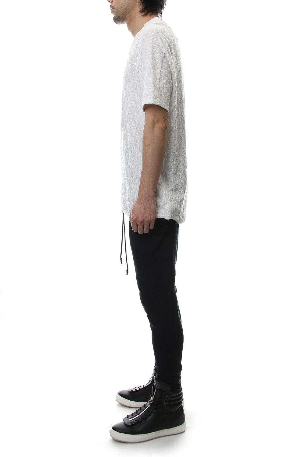 CROSS NECK T-SHIRT White
