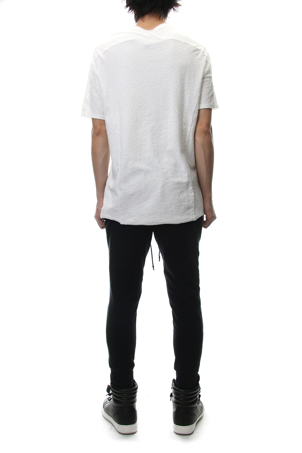 CROSS NECK T-SHIRT White