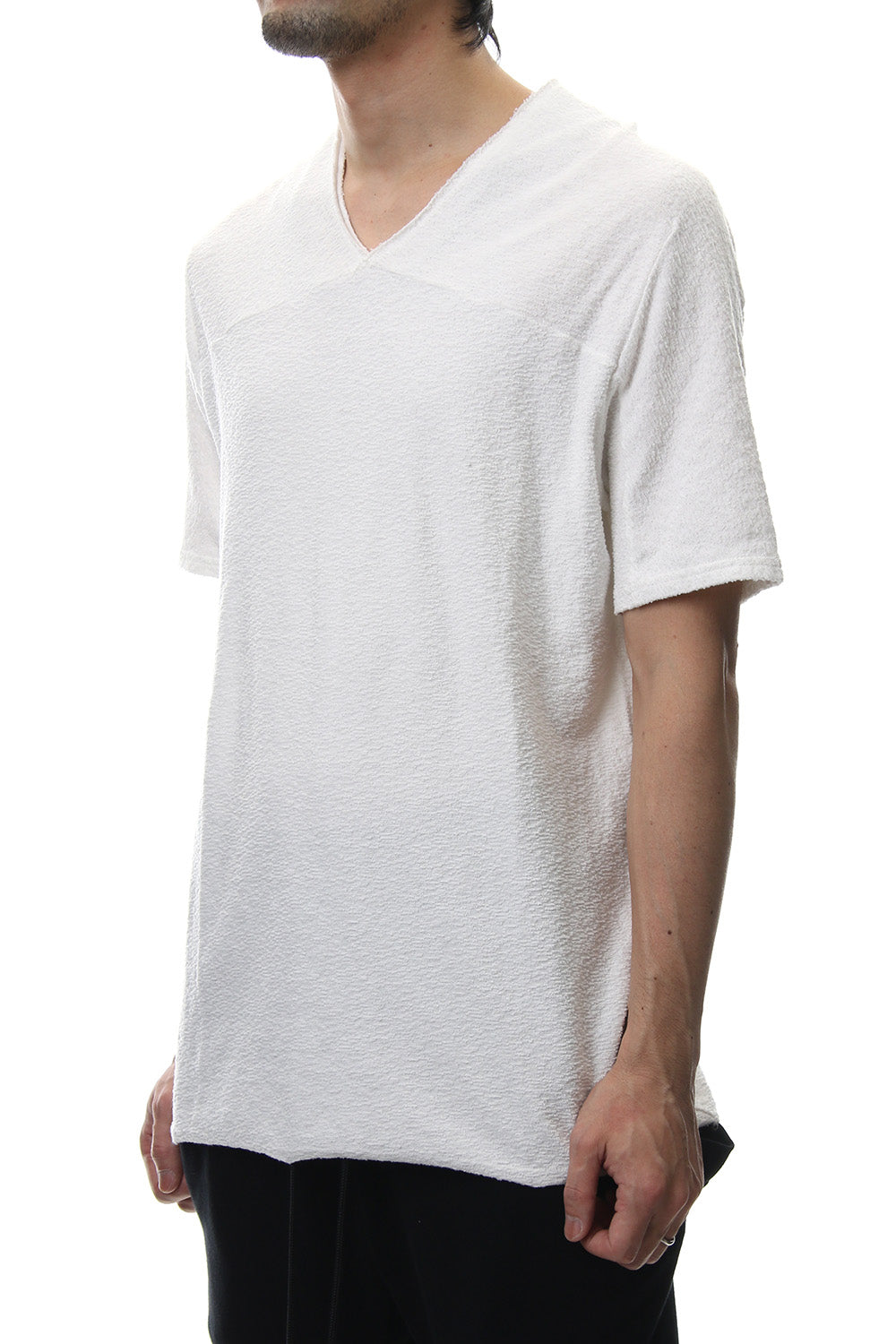 CROSS NECK T-SHIRT White