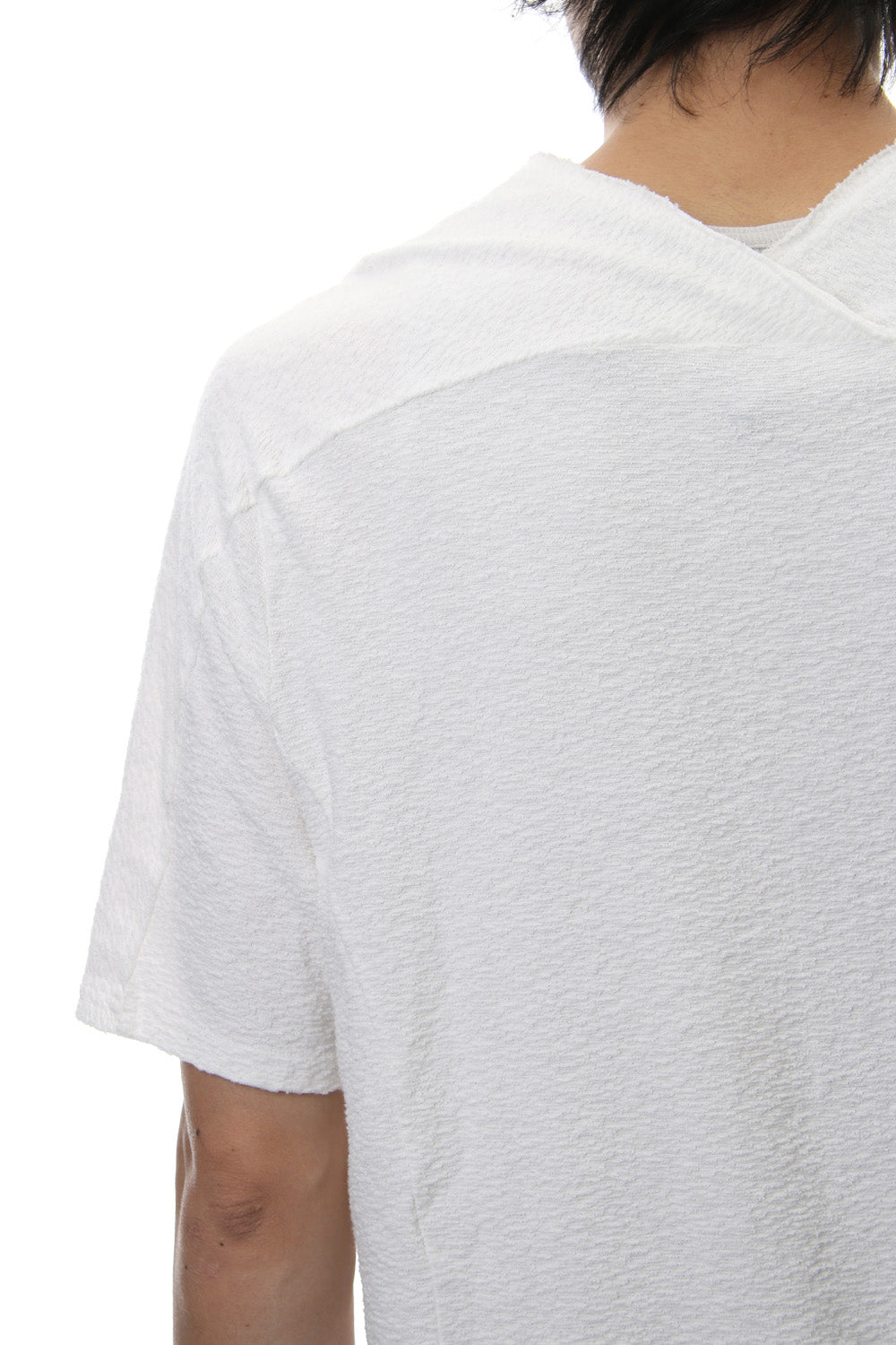 CROSS NECK T-SHIRT White