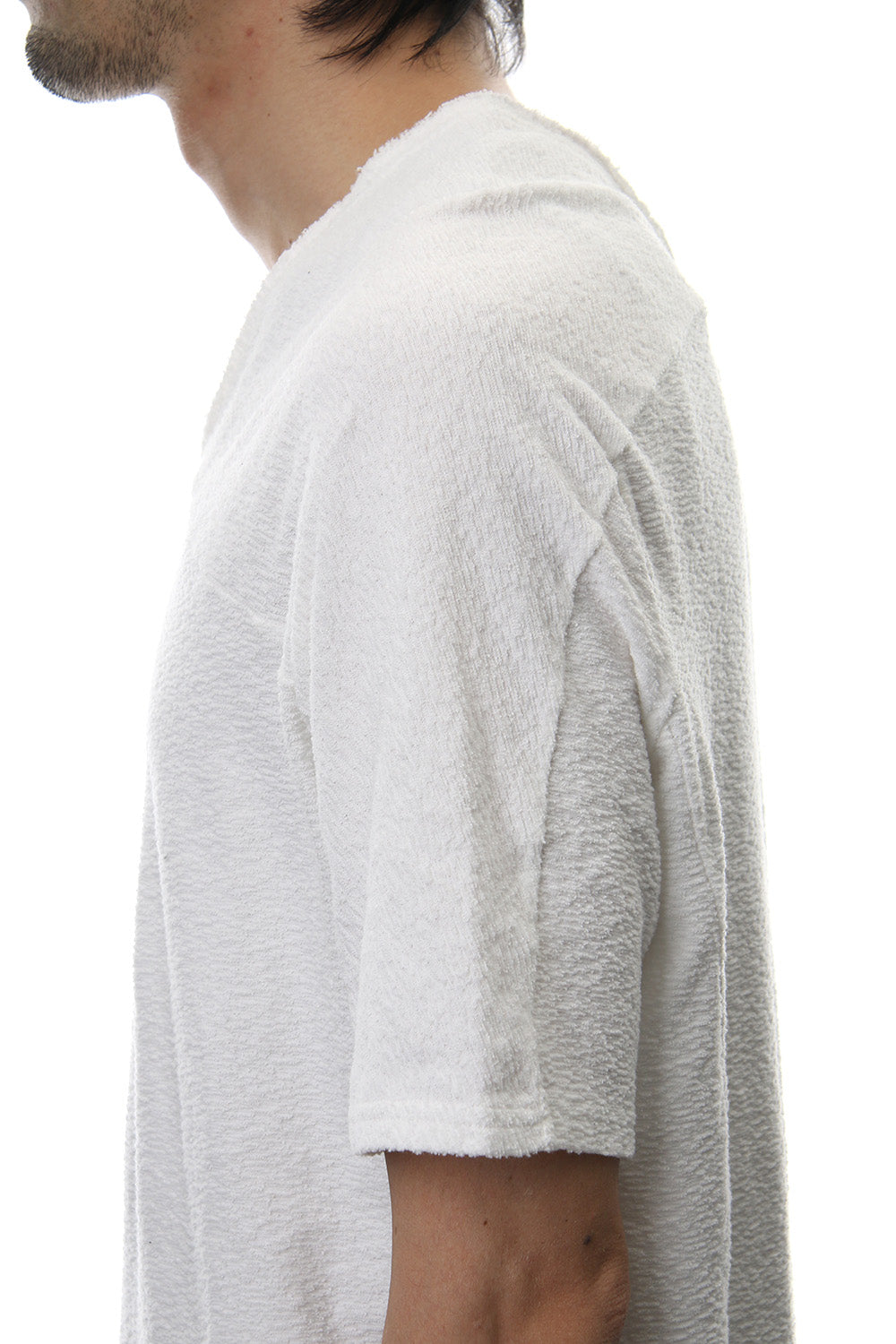 CROSS NECK T-SHIRT White