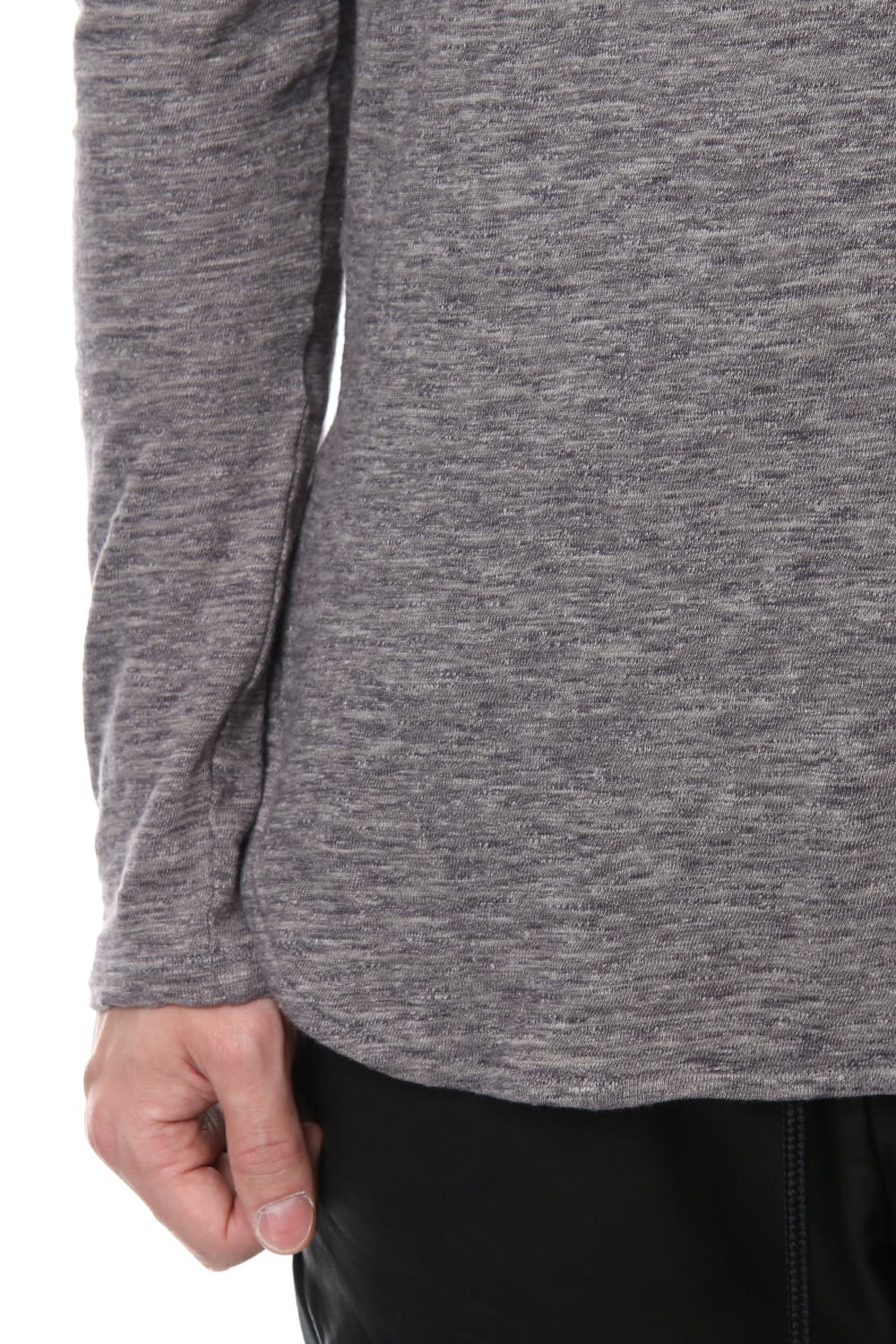 DROP SHOULDER L/S  T-SHIRT Slub Gray