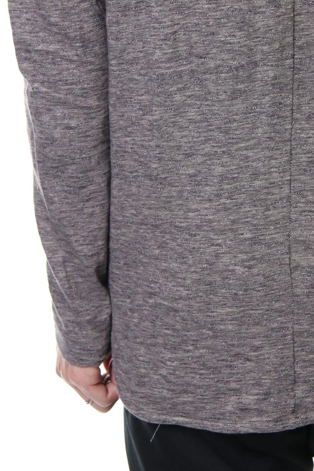 DROP SHOULDER L/S  T-SHIRT Slub Gray
