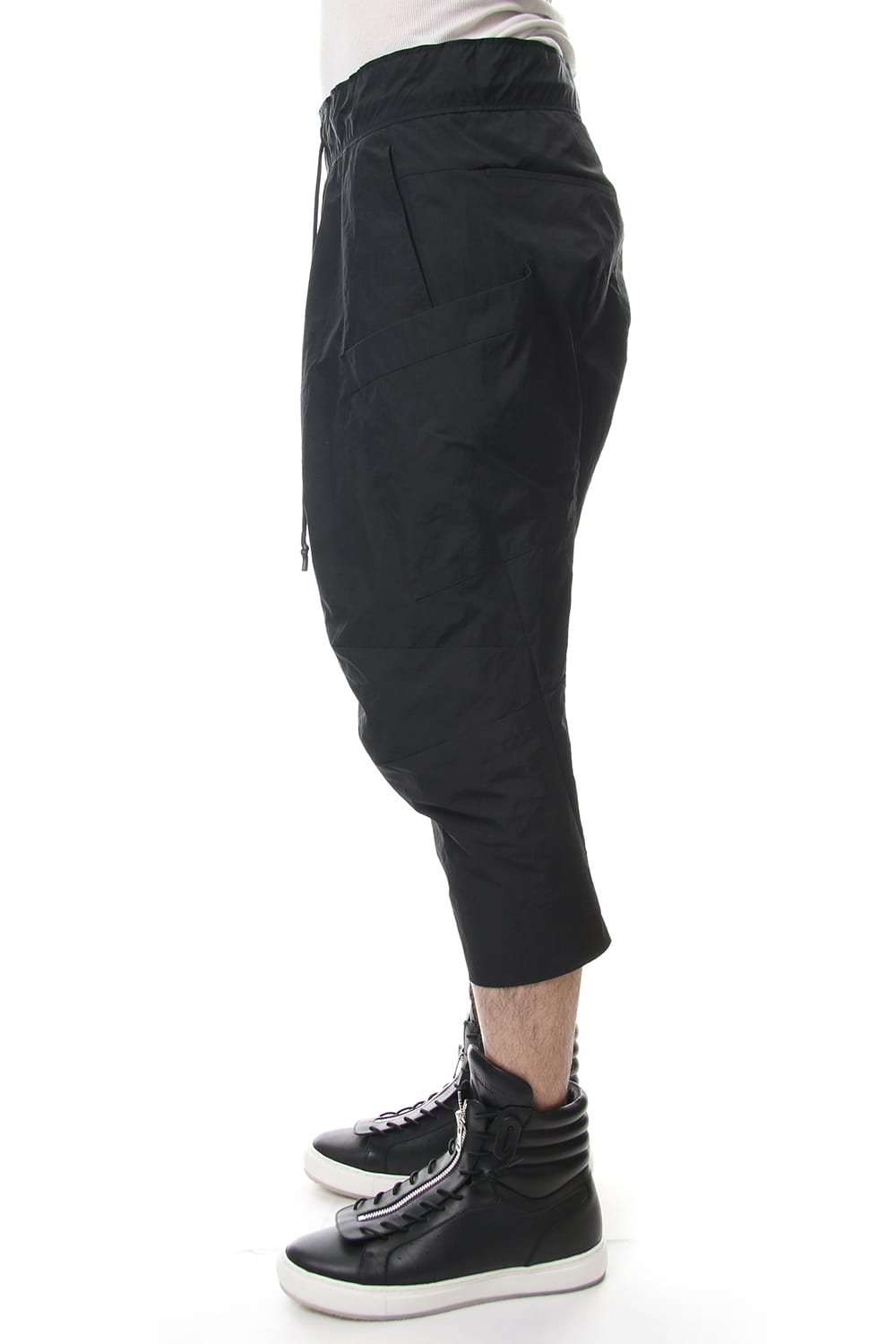 CROPPED CARGO PANTS Black