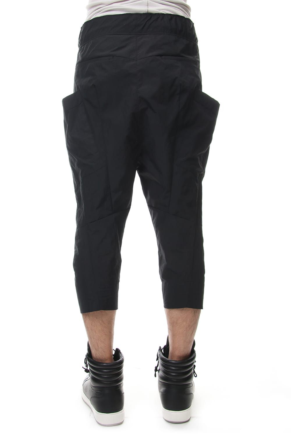 CROPPED CARGO PANTS Black