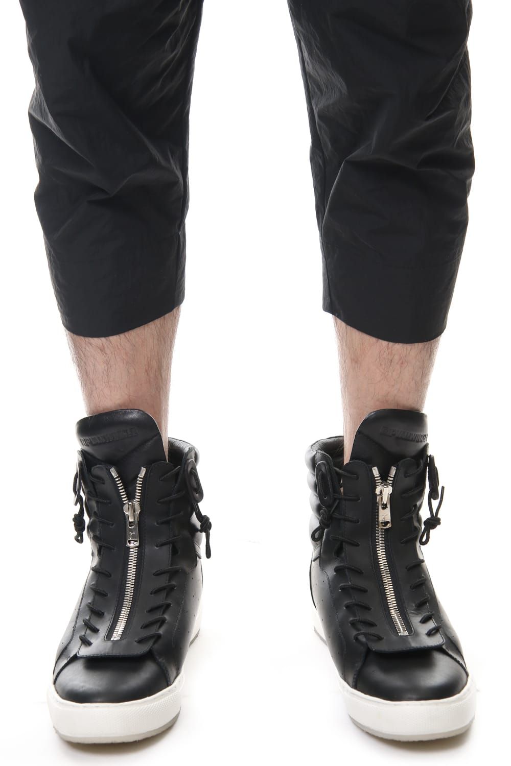 CROPPED CARGO PANTS Black