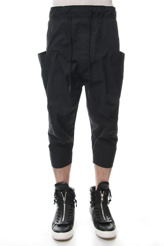 CROPPED CARGO PANTS Black