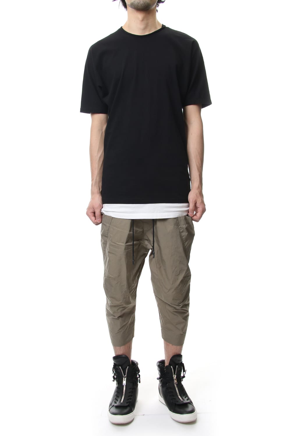 CROPPED CARGO PANTS Khaki