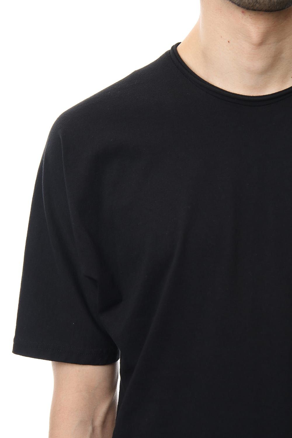 LAYERED DOLMAN S/S T-SHIRT Black×White