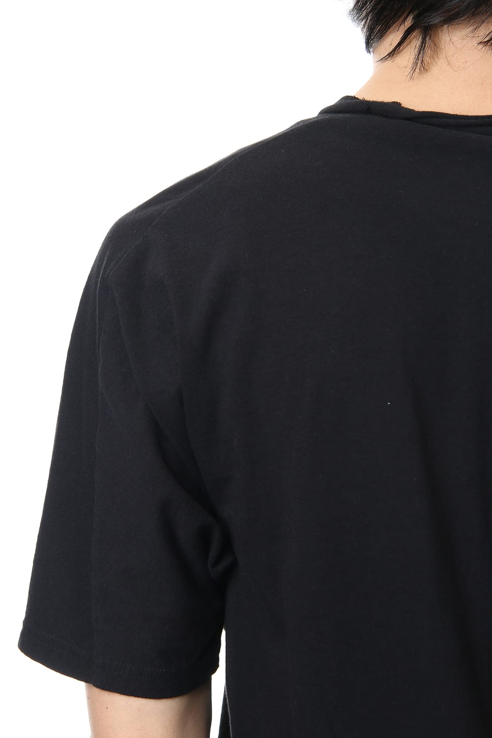 LAYERED DOLMAN S/S T-SHIRT Black×White