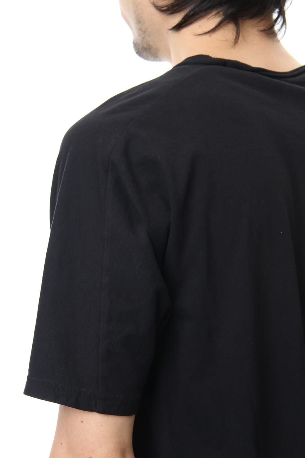 LAYERED DOLMAN S/S T-SHIRT Black×White