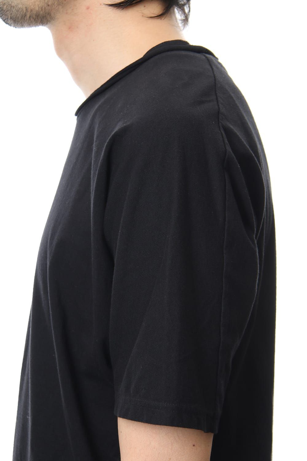 LAYERED DOLMAN S/S T-SHIRT Black×White