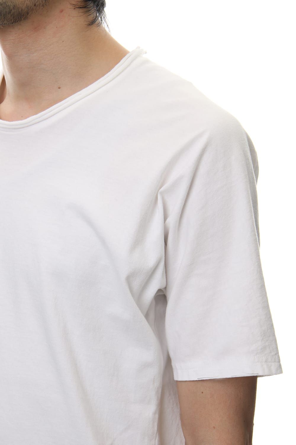 LAYERED DOLMAN S/S T-SHIRT White×Black