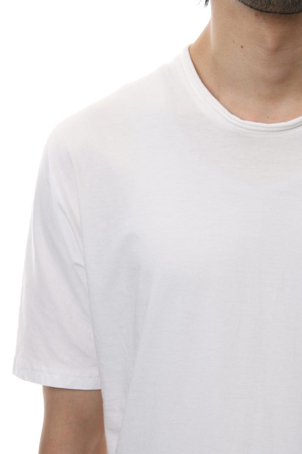 LAYERED DOLMAN S/S T-SHIRT White×Black