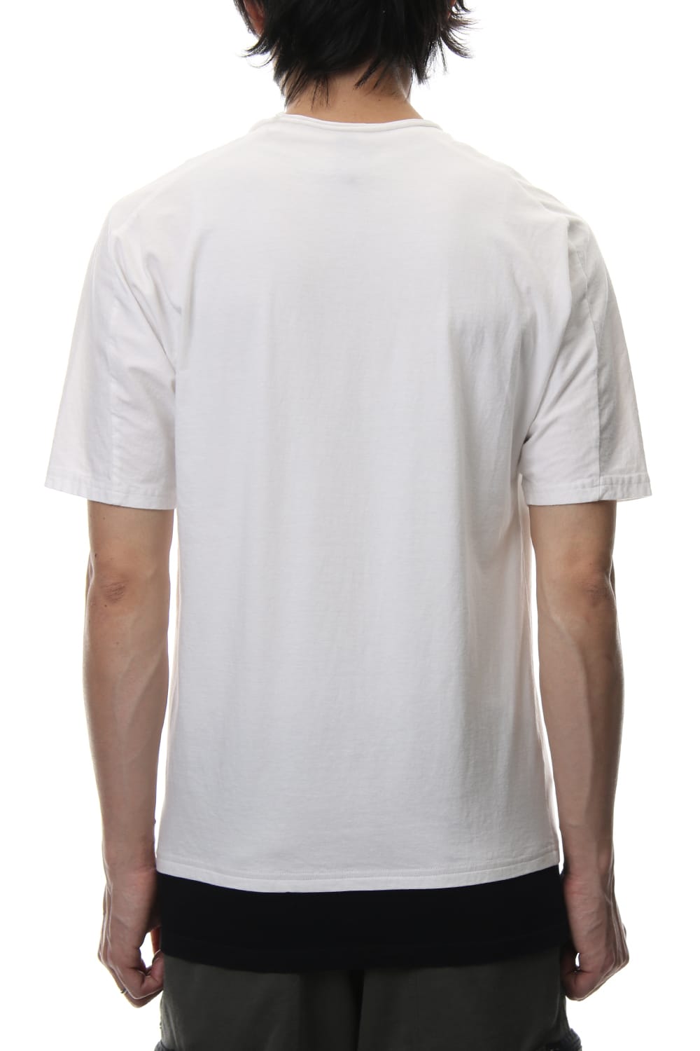 LAYERED DOLMAN S/S T-SHIRT White×Black
