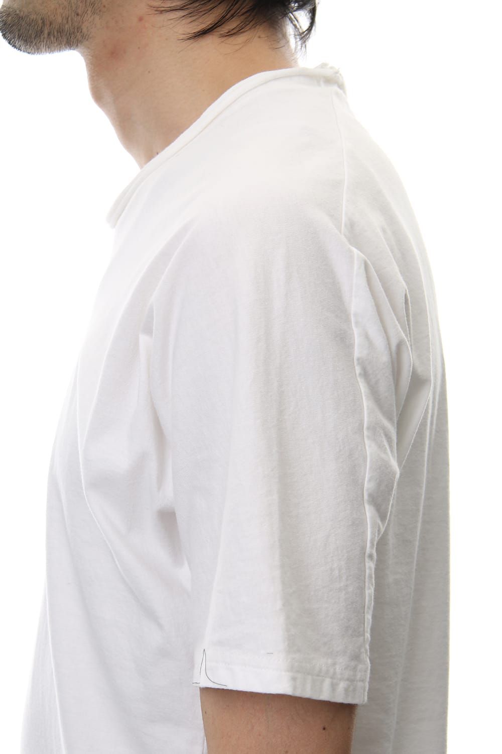 LAYERED DOLMAN S/S T-SHIRT White×Black