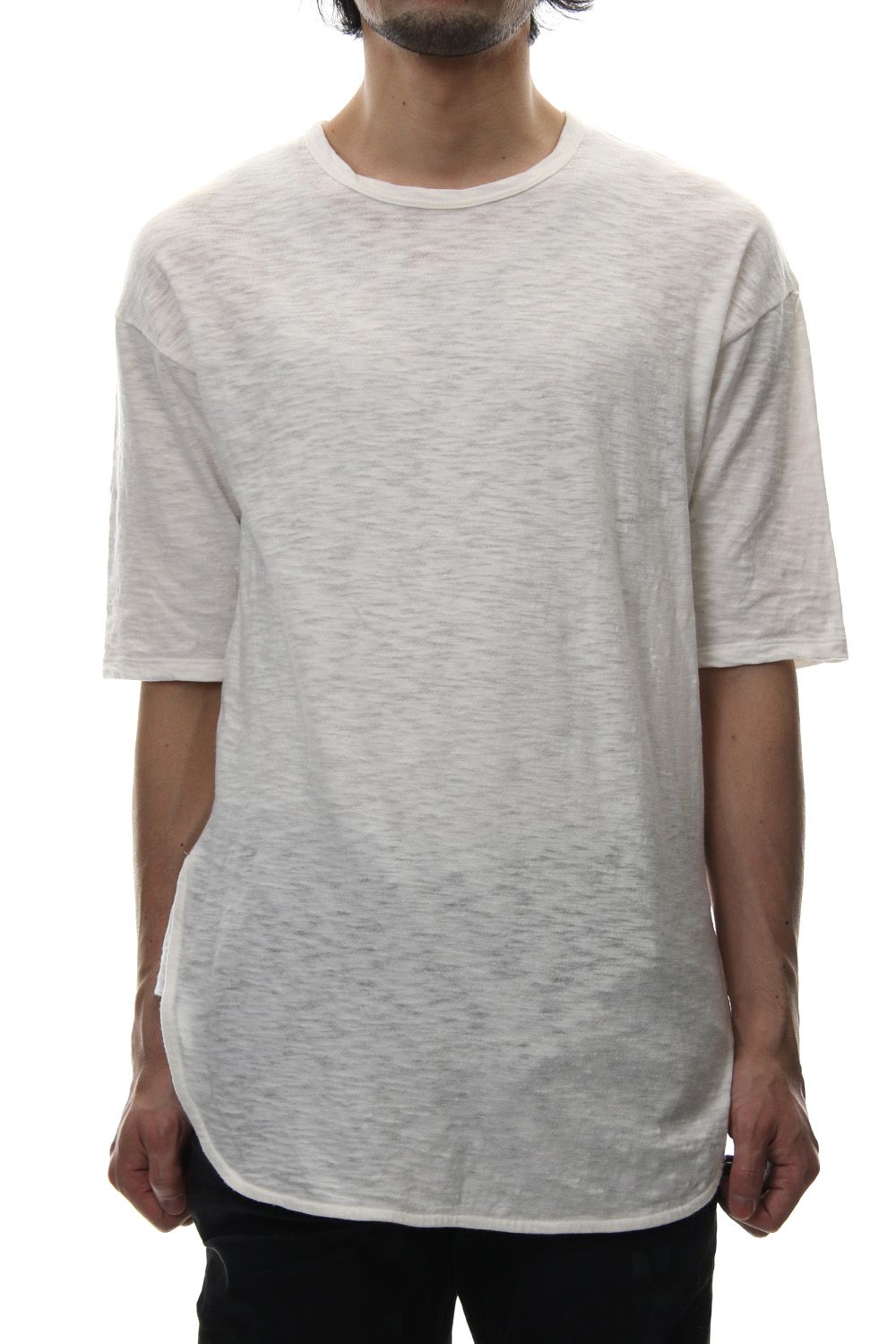 DROP SHOULDER S/S T-SHIRT Slub White