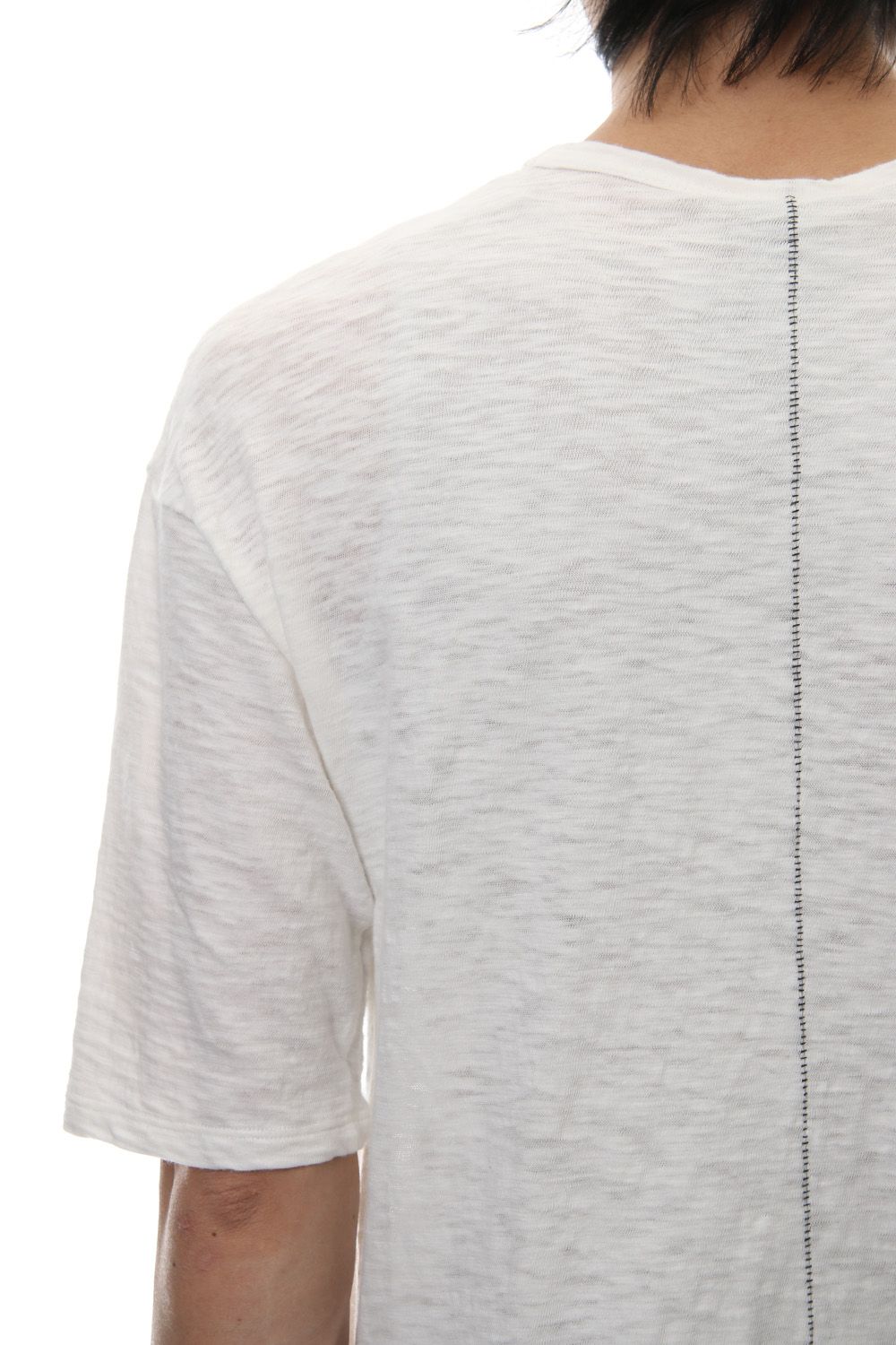 DROP SHOULDER S/S T-SHIRT Slub White