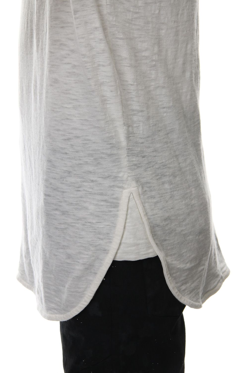 DROP SHOULDER S/S T-SHIRT Slub White