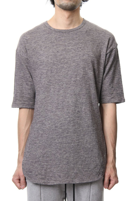 DROP SHOULDER S/S T-SHIRT Slub Gray