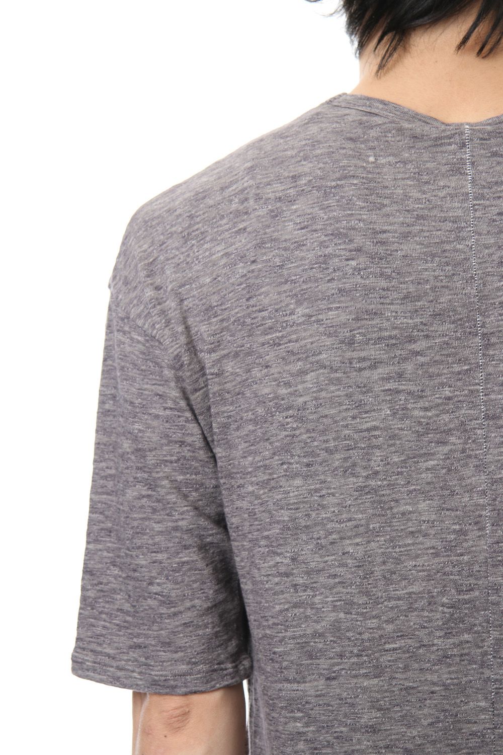 DROP SHOULDER S/S T-SHIRT Slub Gray