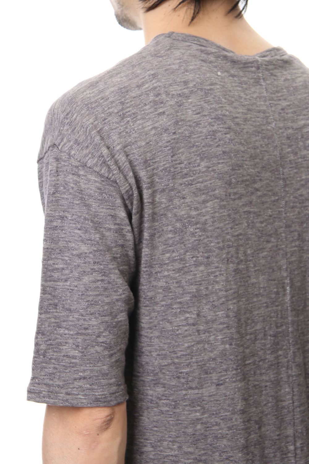 DROP SHOULDER S/S T-SHIRT Slub Gray