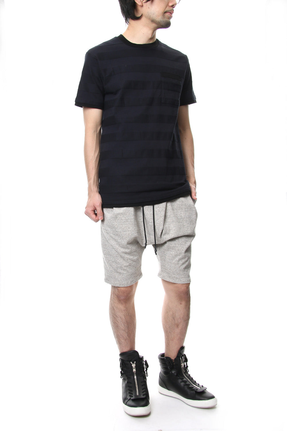 SARROUEL JERSEY SHORTS Pepper Gray