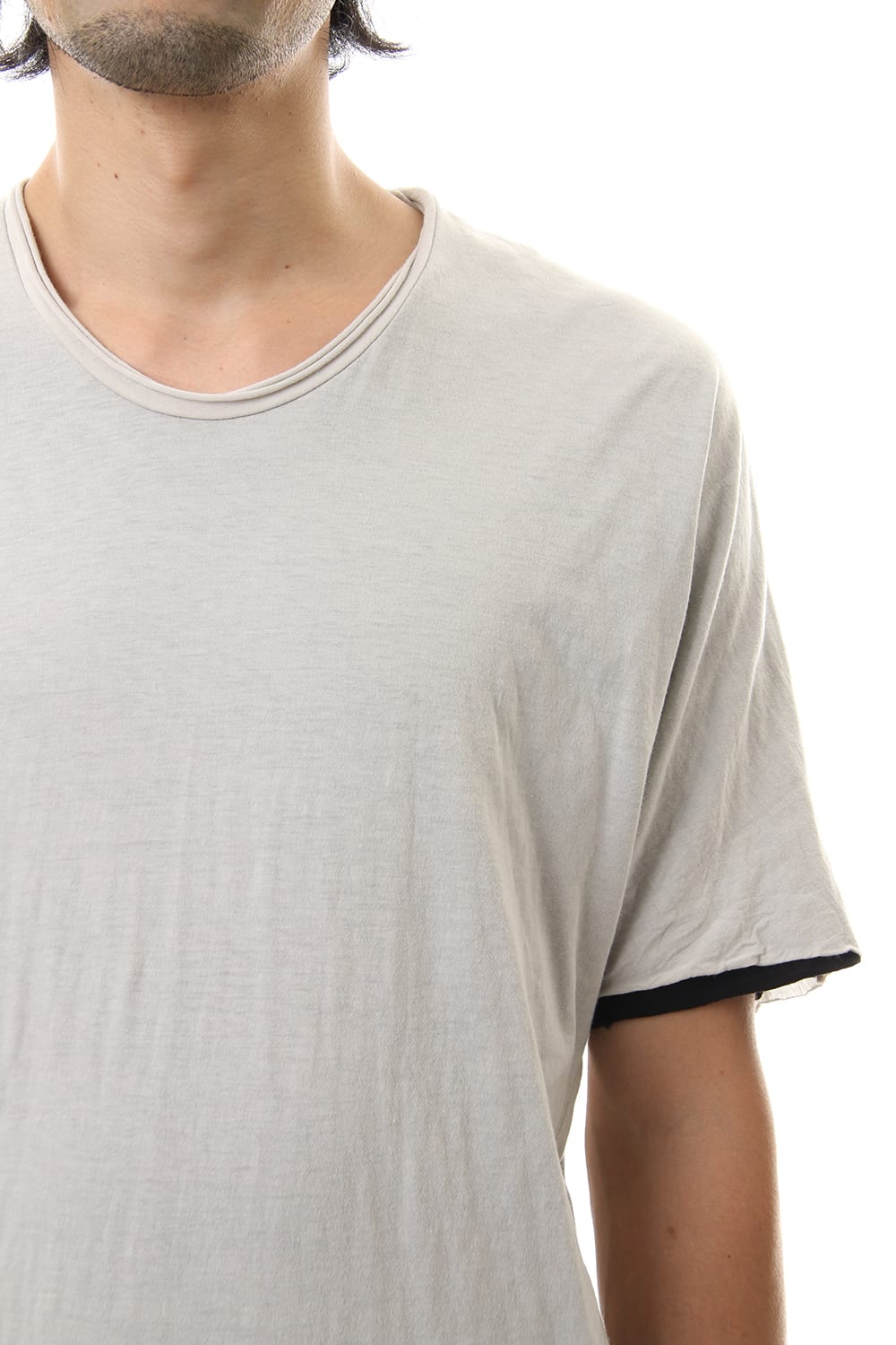 DOUBLE DOLMAN-T Ash Gray