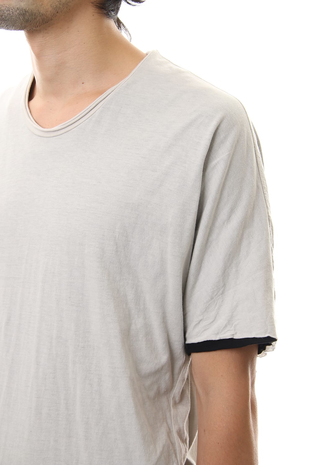 DOUBLE DOLMAN-T Ash Gray