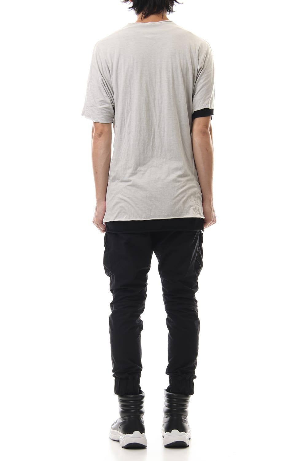 DOUBLE DOLMAN-T Ash Gray