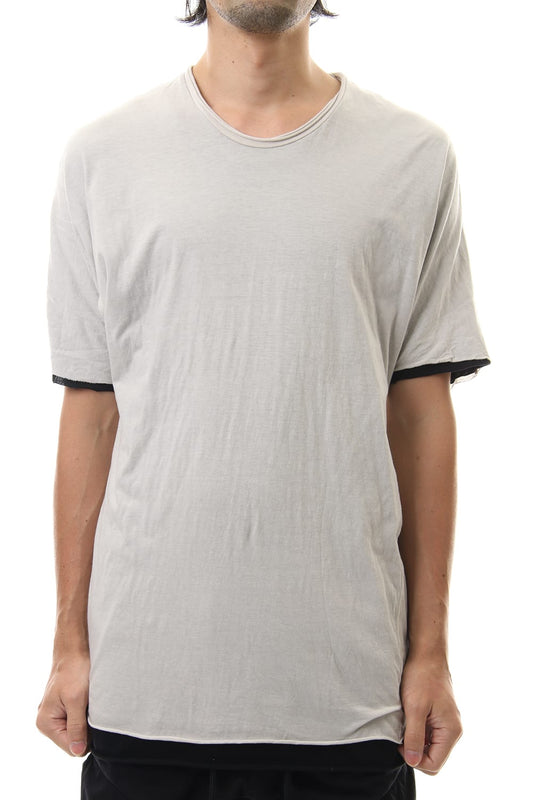 DOUBLE DOLMAN-T Ash Gray