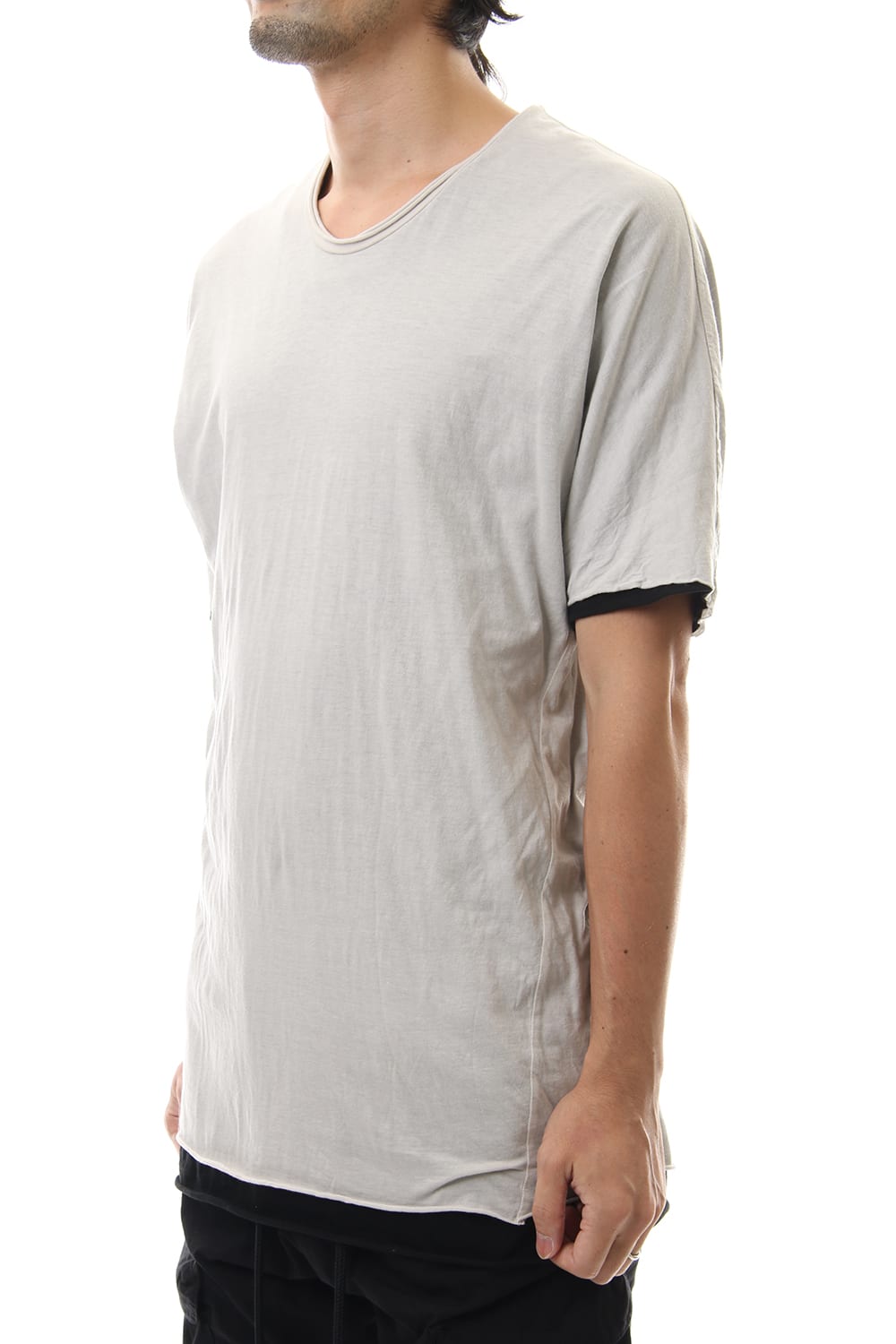 DOUBLE DOLMAN-T Ash Gray