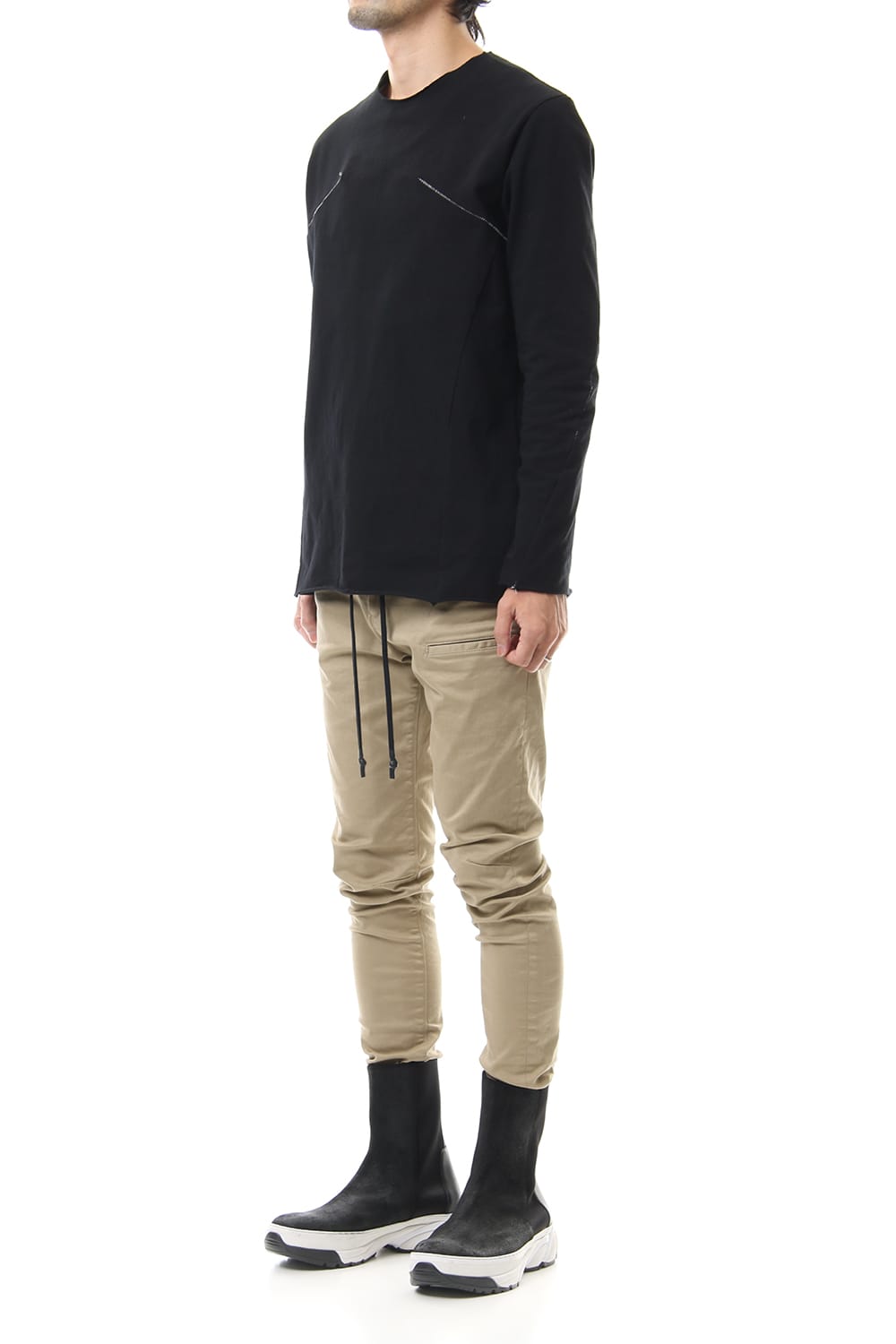 SLIM EASY PANTS Beige