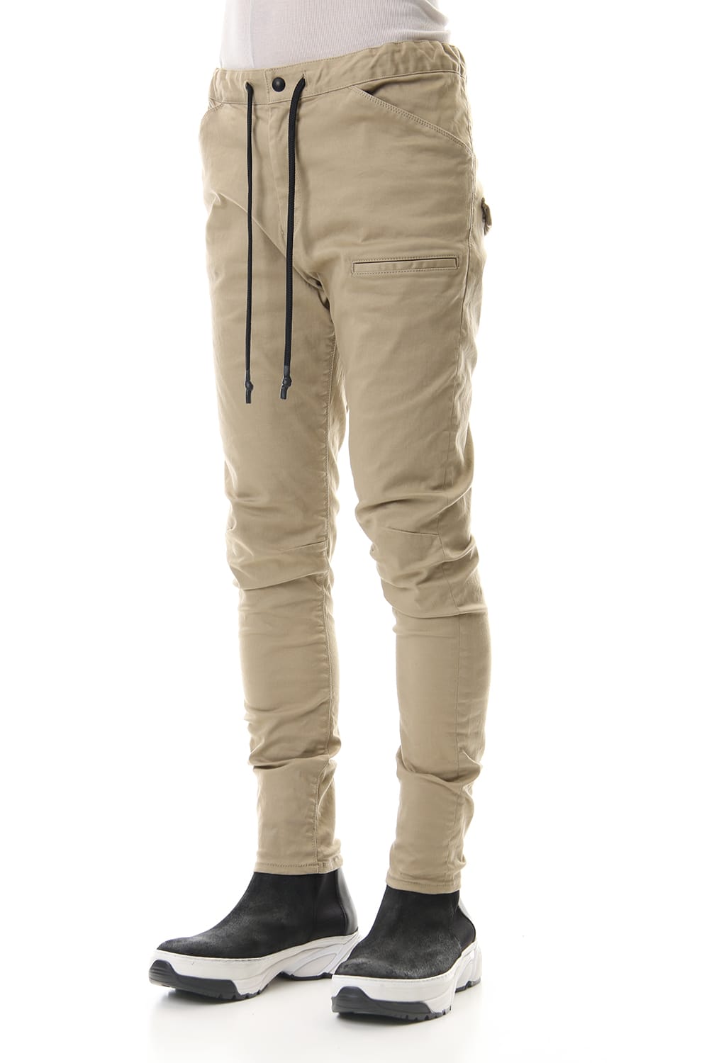 SLIM EASY PANTS Beige