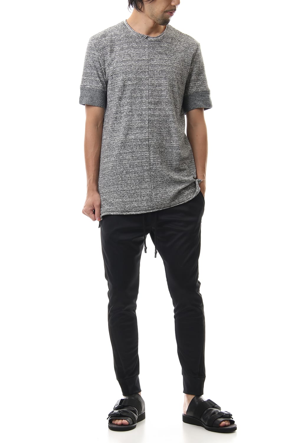 LEATHER LINE JERSEY Black