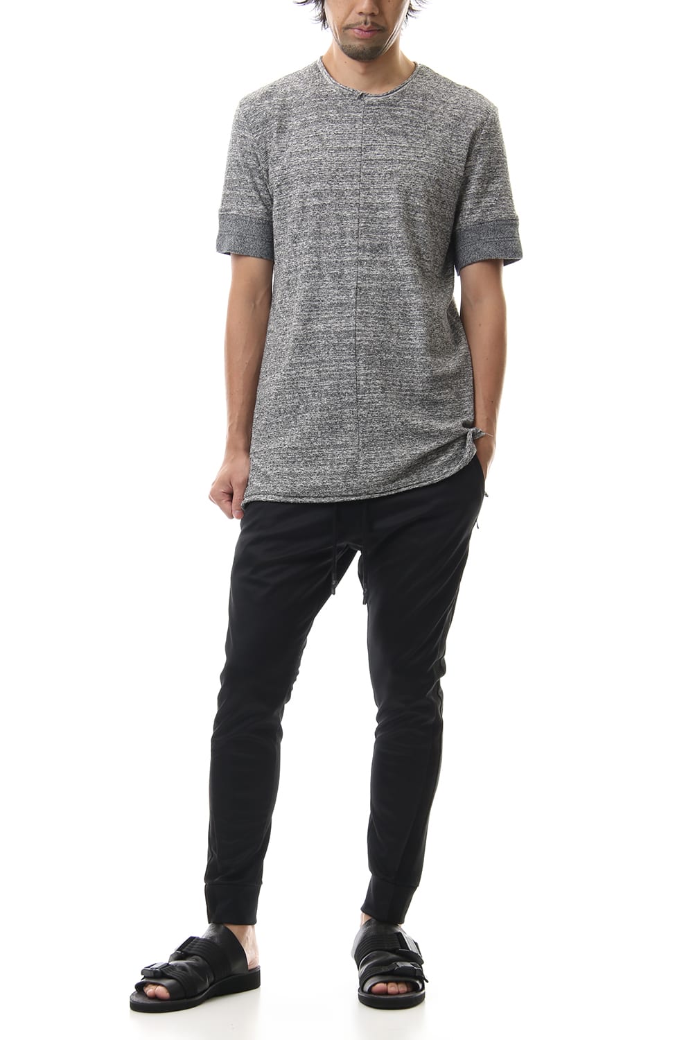 LEATHER LINE JERSEY Black