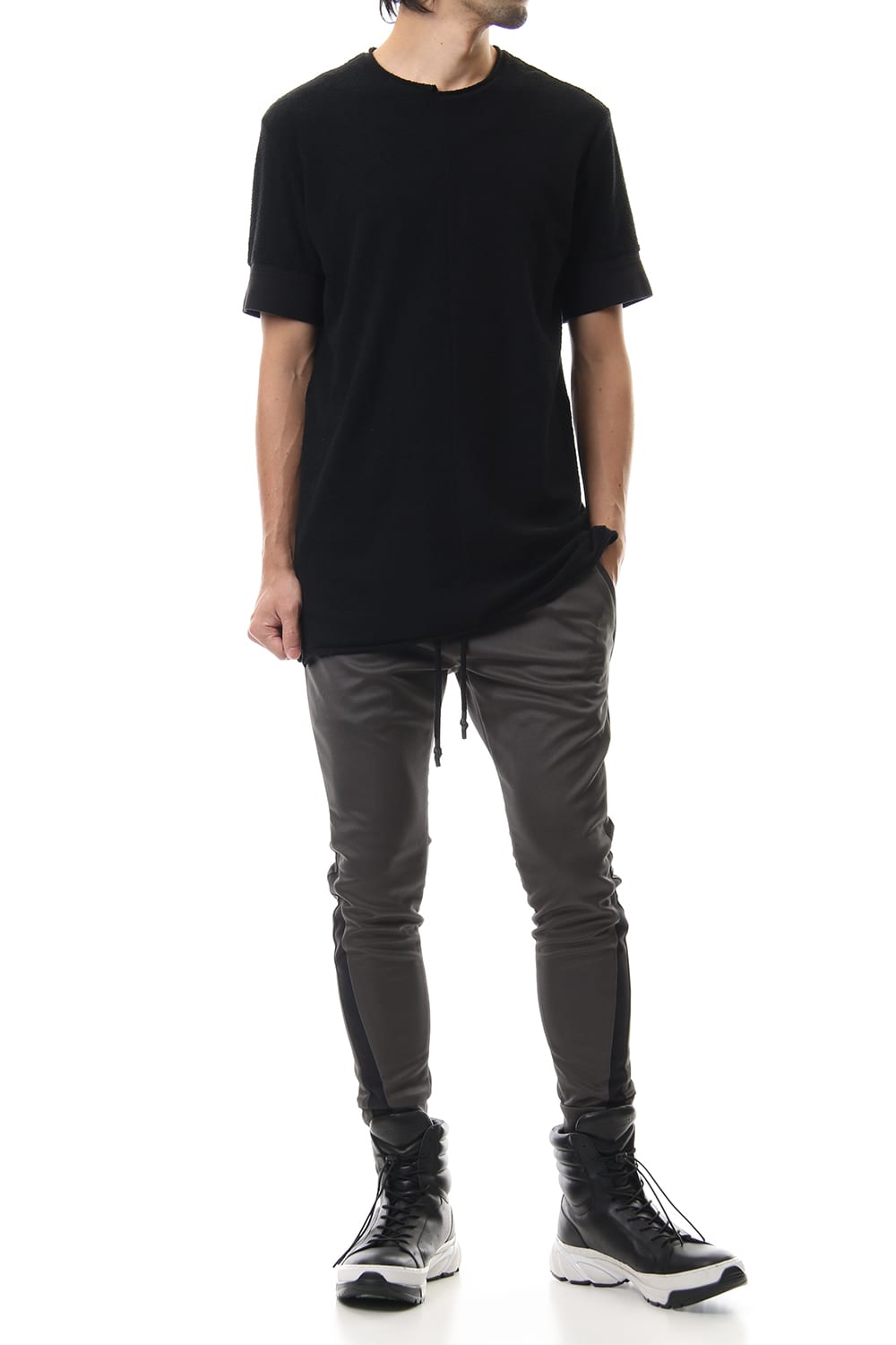 LEATHER LINE JERSEY D.Gray