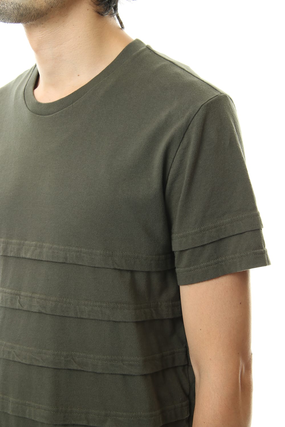 LAYERED BORDER-T Khaki