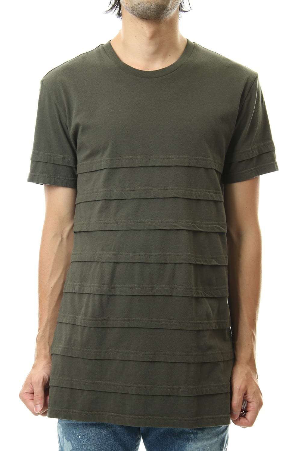LAYERED BORDER-T Khaki