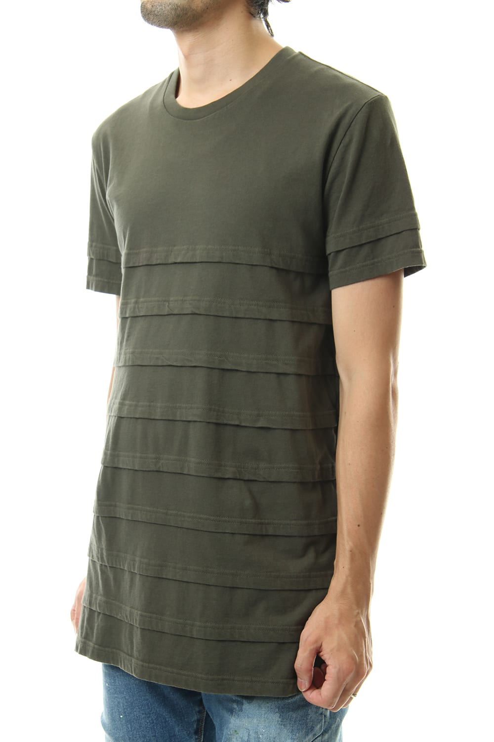 LAYERED BORDER-T Khaki