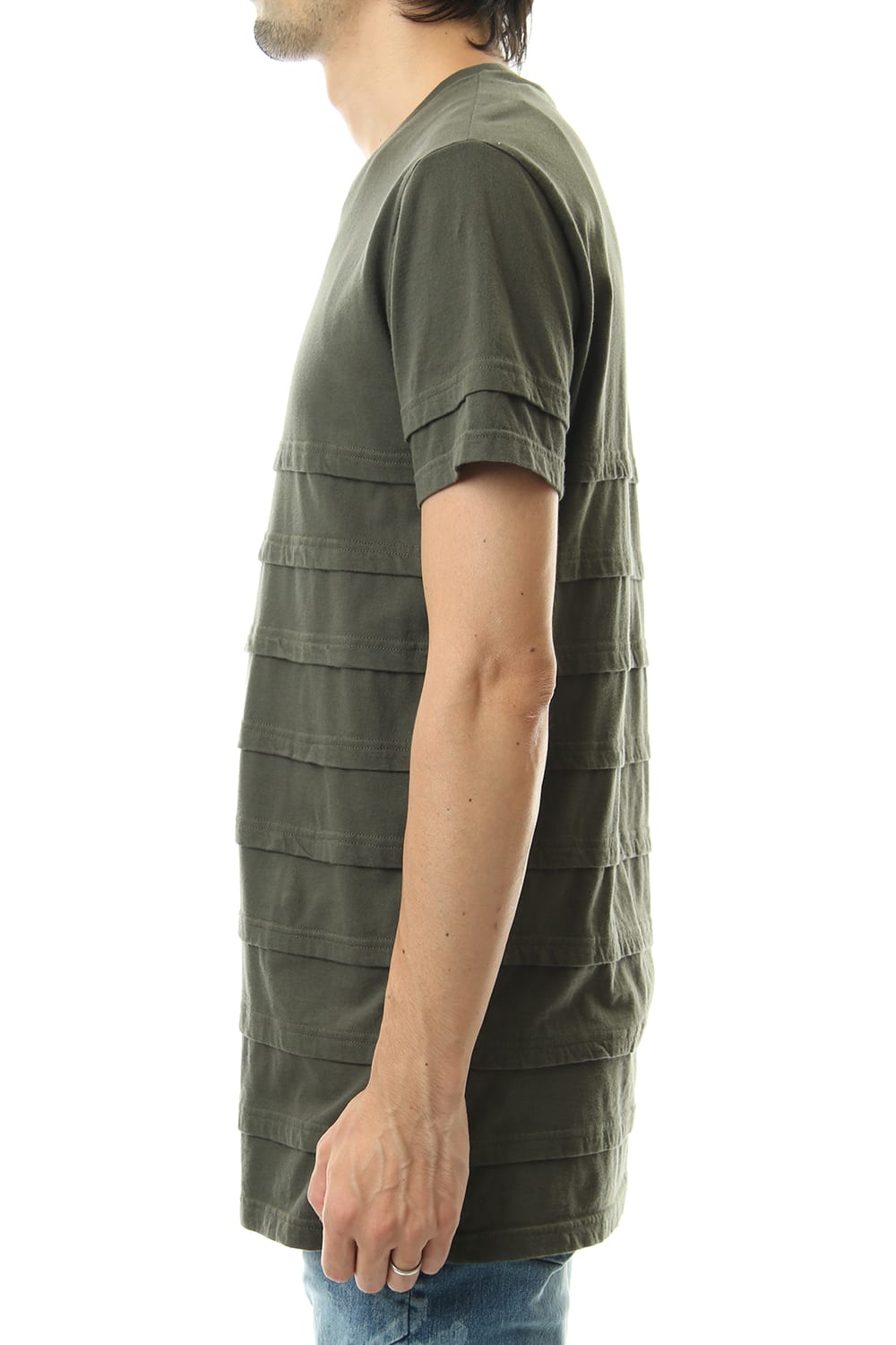 LAYERED BORDER-T Khaki